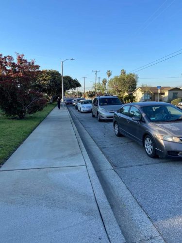 Community volunteers helping in Pomona