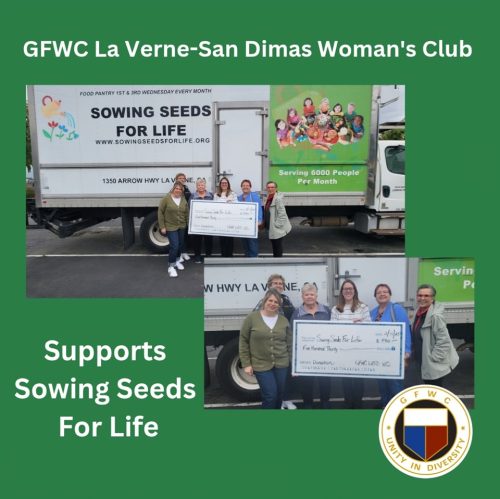 Donation from the GFWC La Verne-San Dimas Women's Club 2025