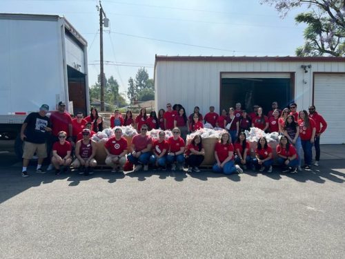 Target helping at pantry in Pomona 2023